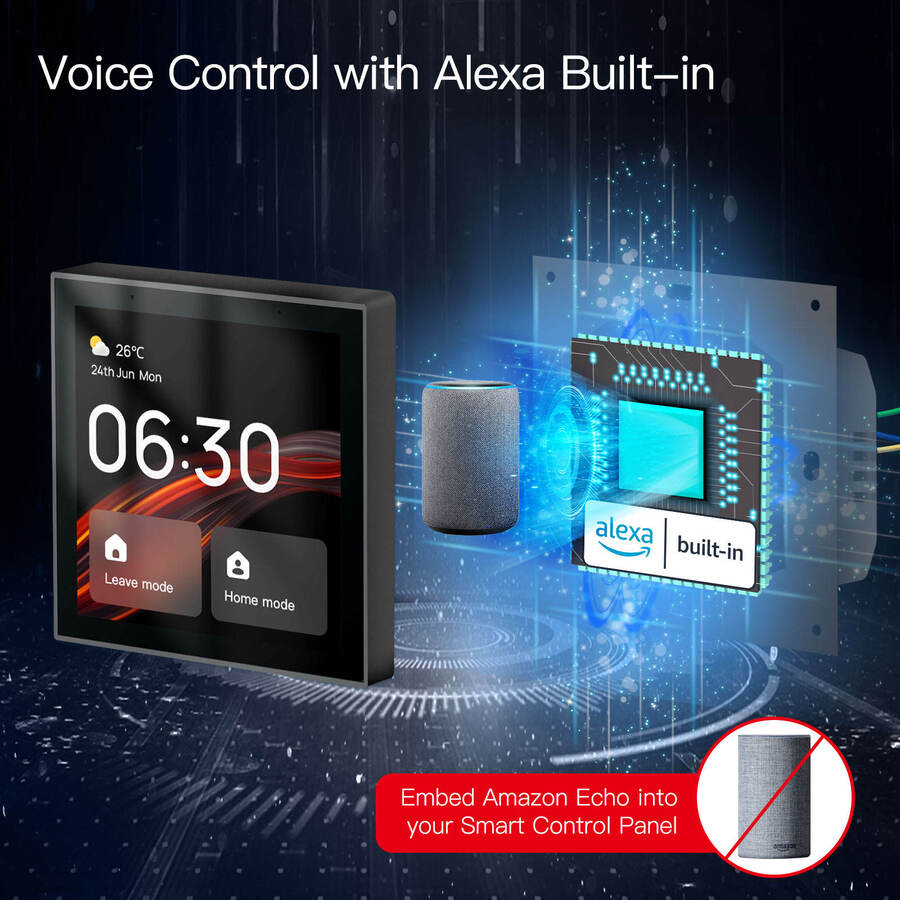 Panel De Control Inteligente Tuya Smart Home Gen 4" Domotica