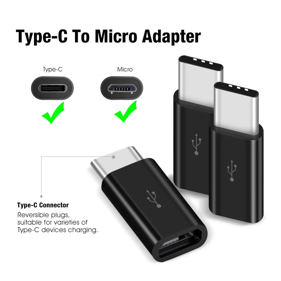 Adaptador Ficha Micro Usb - Usb Tipo C