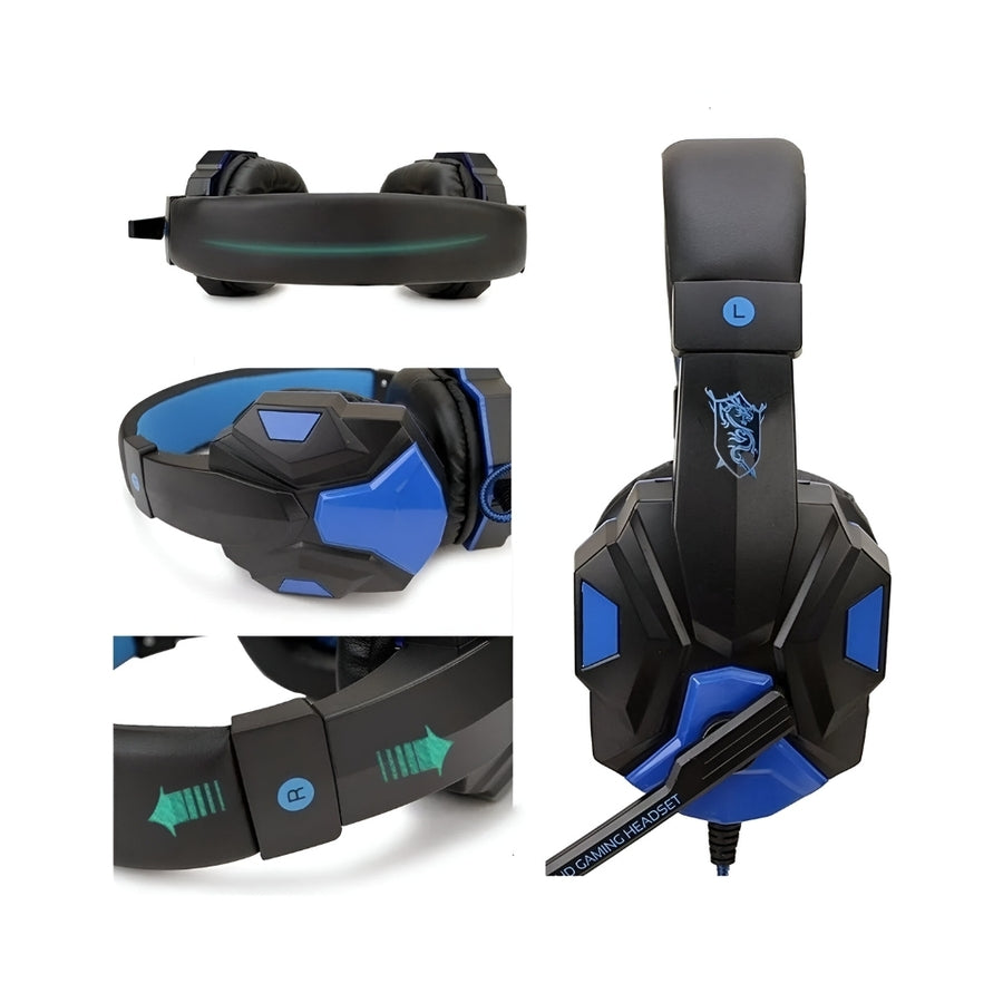 Auricular Gamer c/Microfono Azul Sy-830