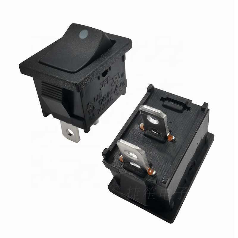Llave Tecla 2 Posiciones 2 Contactos Negra Ec-1210