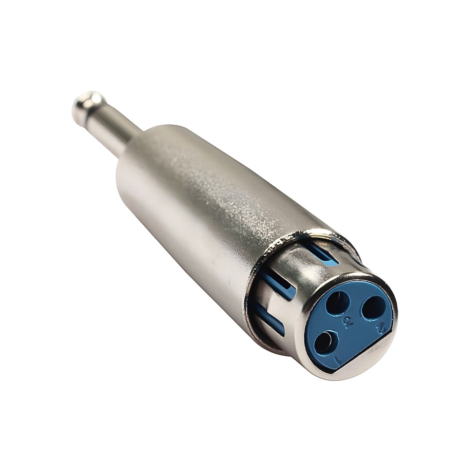 Adaptador De Audio Plug 1/4 Mono - Jack Canon Hembra Metal