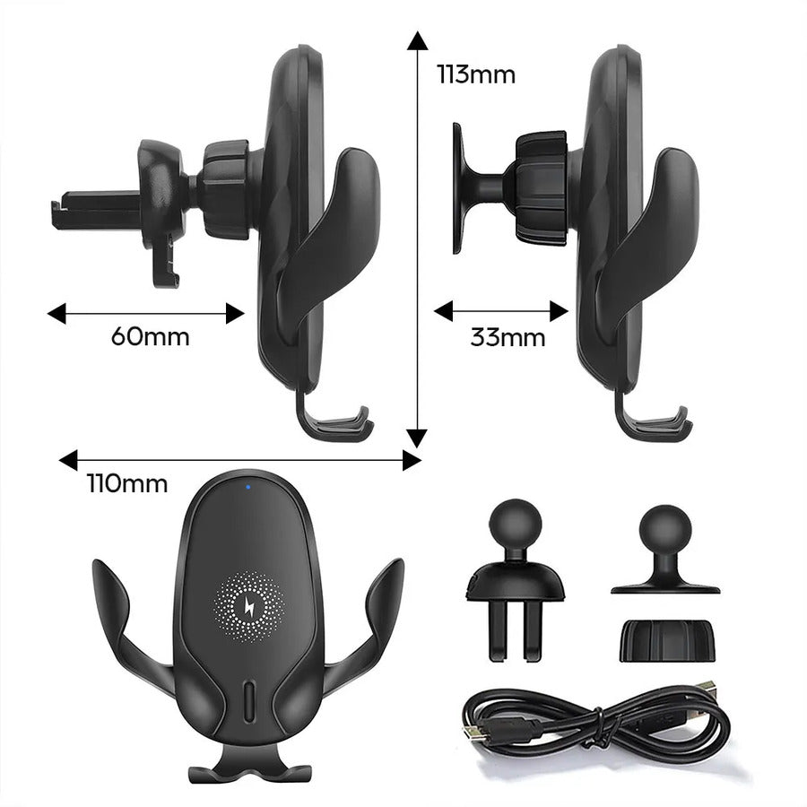 Soporte Cargador Inalambrico Auto 15w Carga Rapida K2
