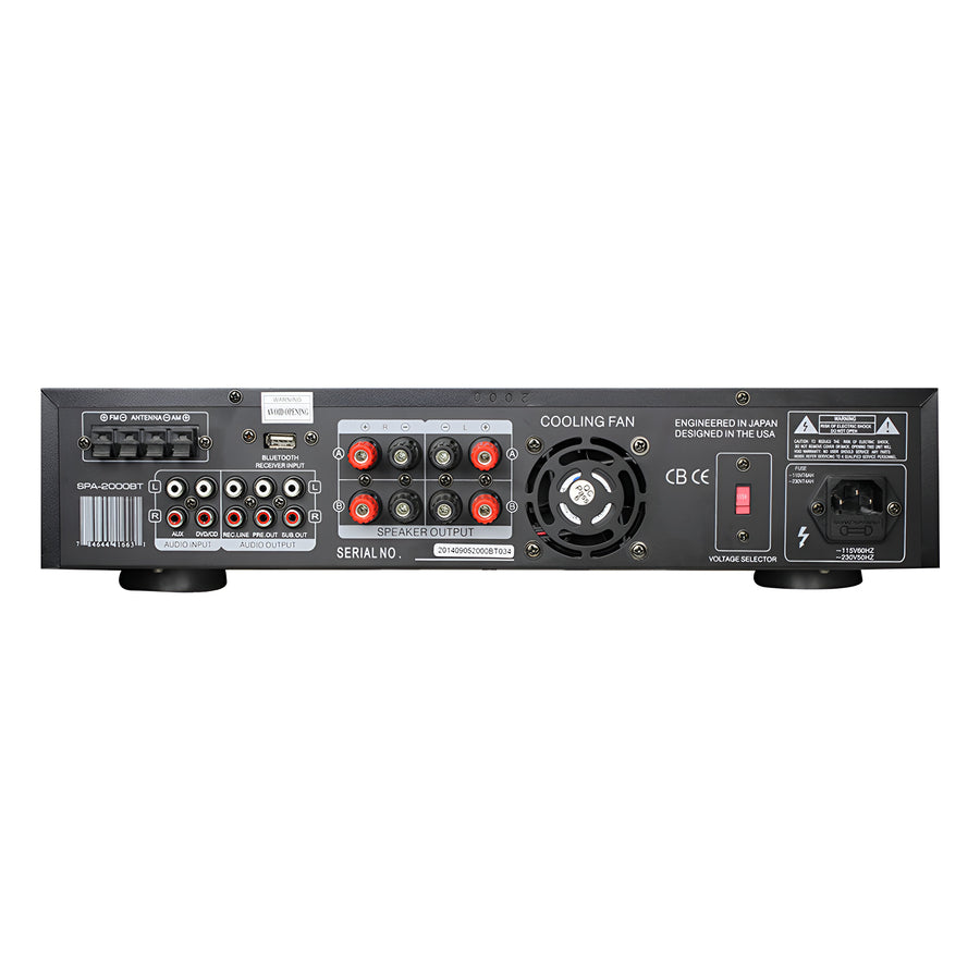 Sintoamplificador Spa-2000Bt c/Bluetooth y Radio StudioZ