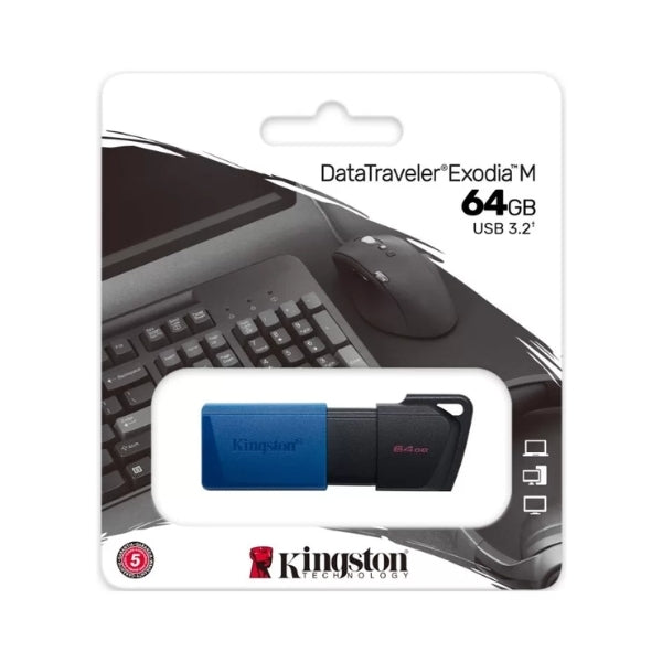 Pendrive Kingston Exodia G1 Blue Usb 3.2 64Gb