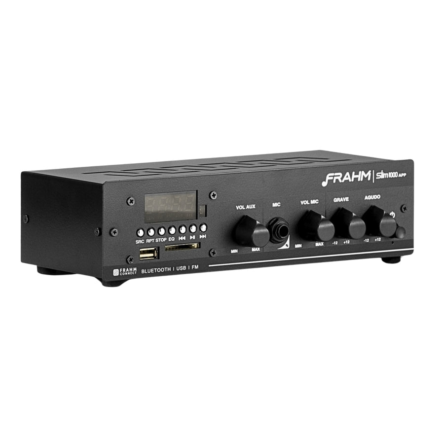 Sintoamplificador Slim-1000App Bluetooth / Fm 30w Frahm