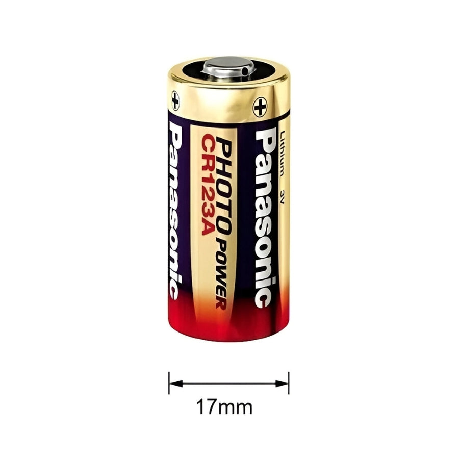 Pila De Litio Cr123A Panasonic 3v x 2 Unidades