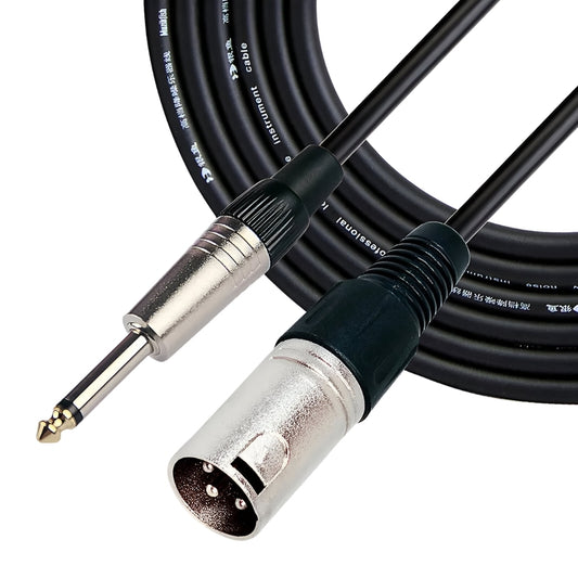 Cable De Audio Plug 1/4 - Canon Hembra 3 Metros