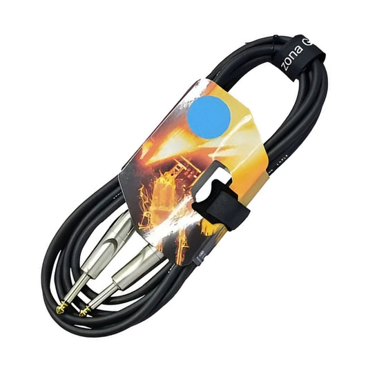 Cable De Audio Plug 1/4 Macho (Mono) 3 Metros Ampro