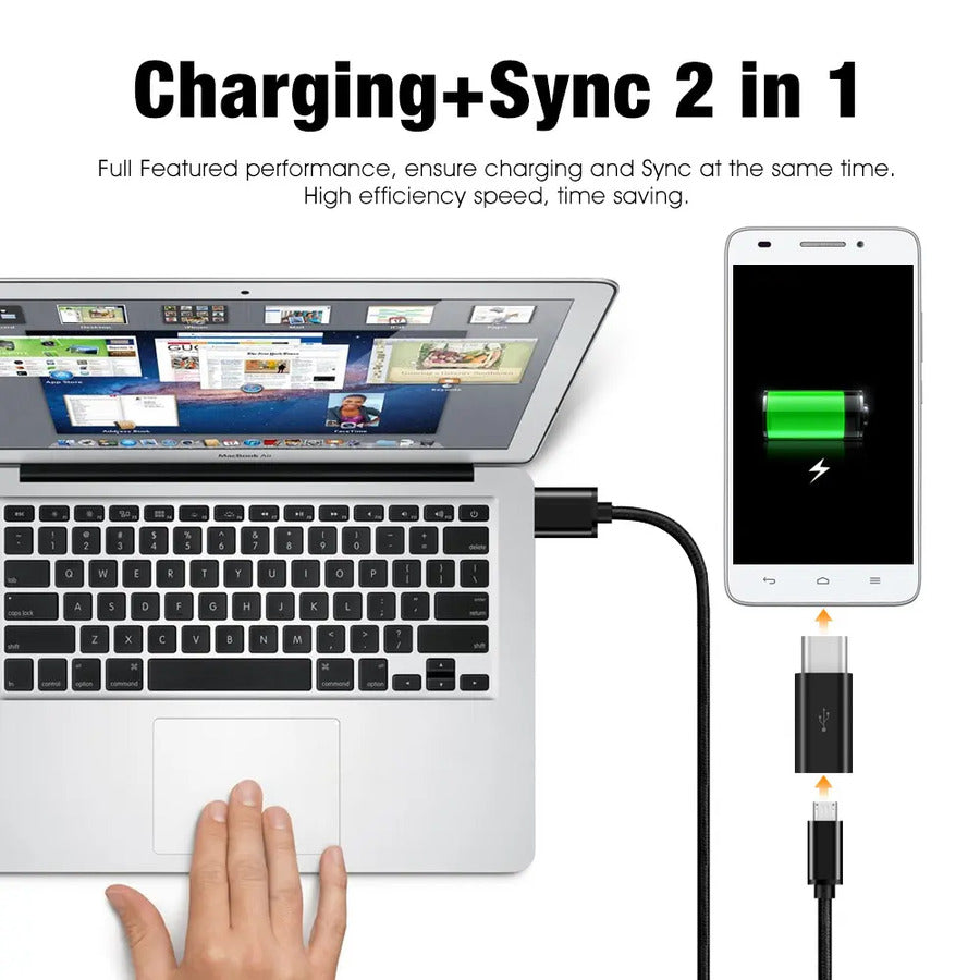 Adaptador Ficha Micro Usb - Usb Tipo C