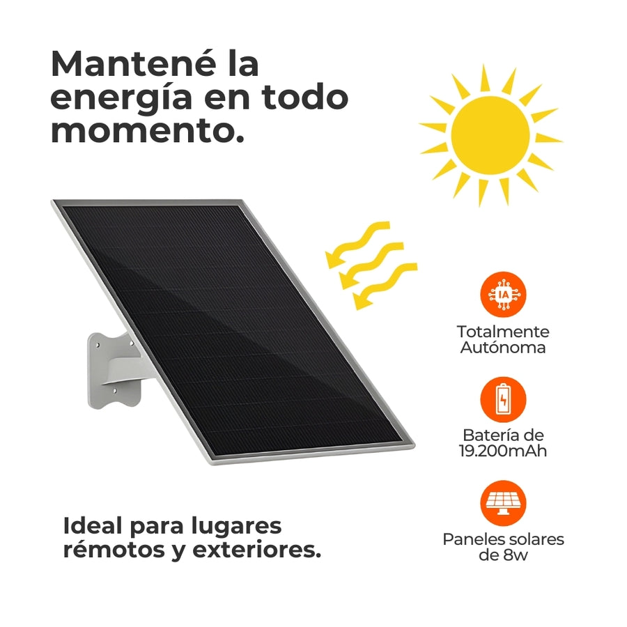 Camara De Seguridad Tuya 4Mp c/Panel Solar (Wi-Fi) CA0464