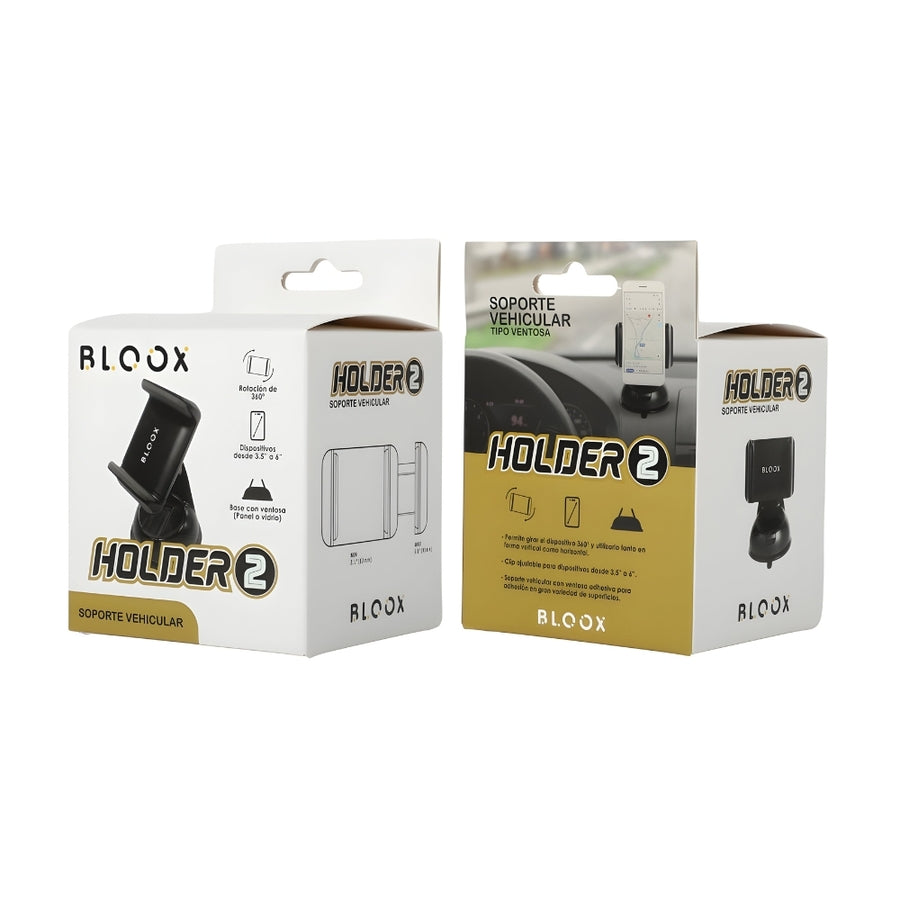 Soporte Vehicular Bloox c/Ventosa Para Celulares Holder2