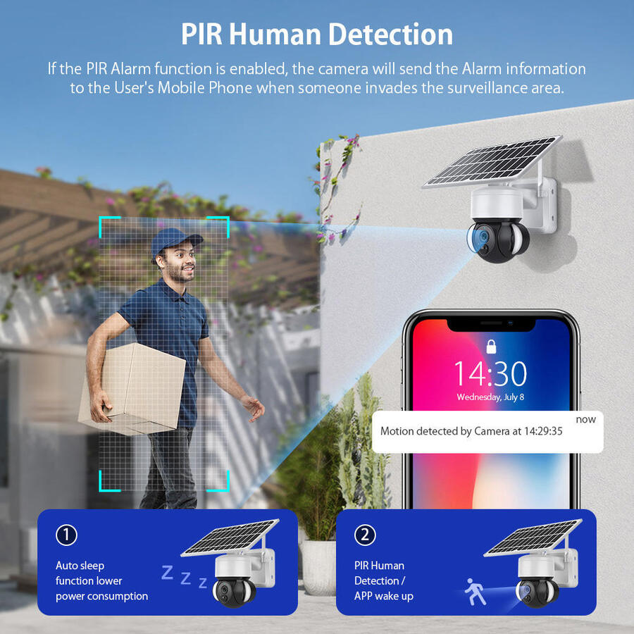 Camara De Seguridad Tuya 3Mp c/Panel Solar (4G) CA0468