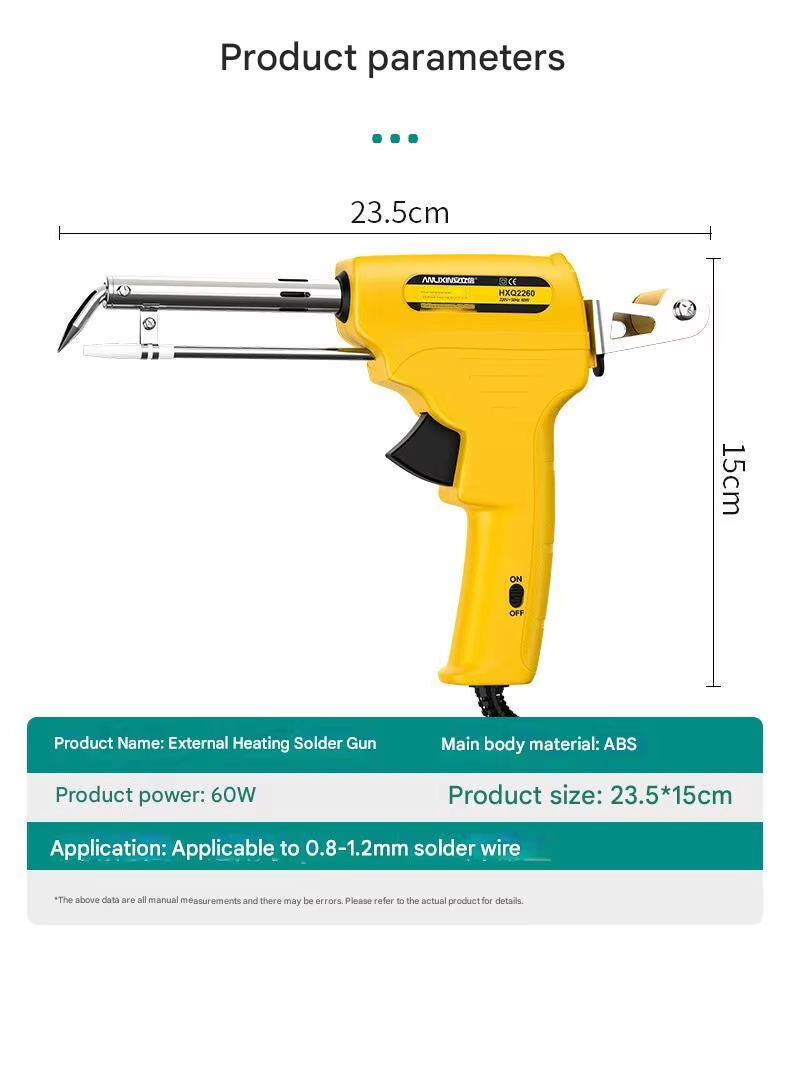 Pistola De Soldar Automatica 60w C/dispensador Estaño CJ129b