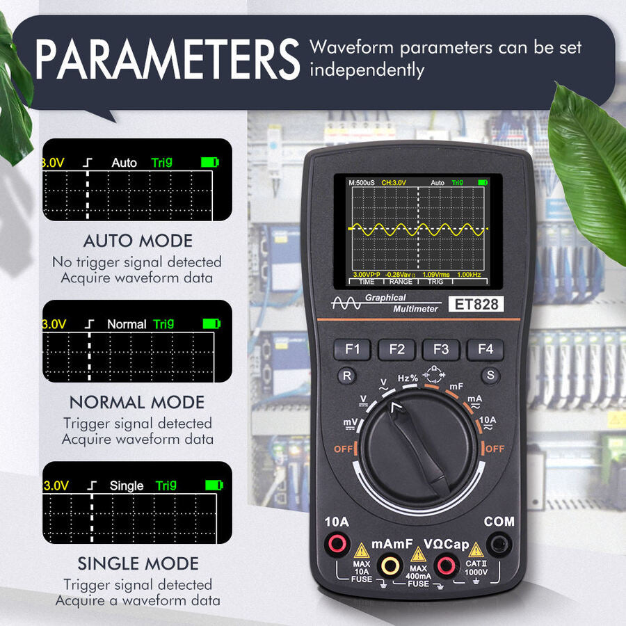 Multitester Osciloscopio Digital Et-828