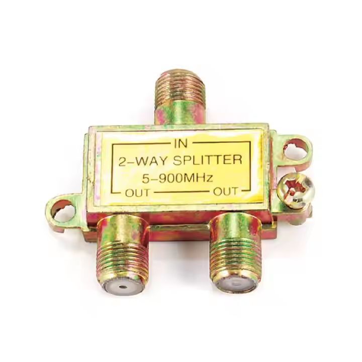 Splitter 2 Vías 1 Jack F Rosca a 2 Jack F Rosca 5-900 MHz