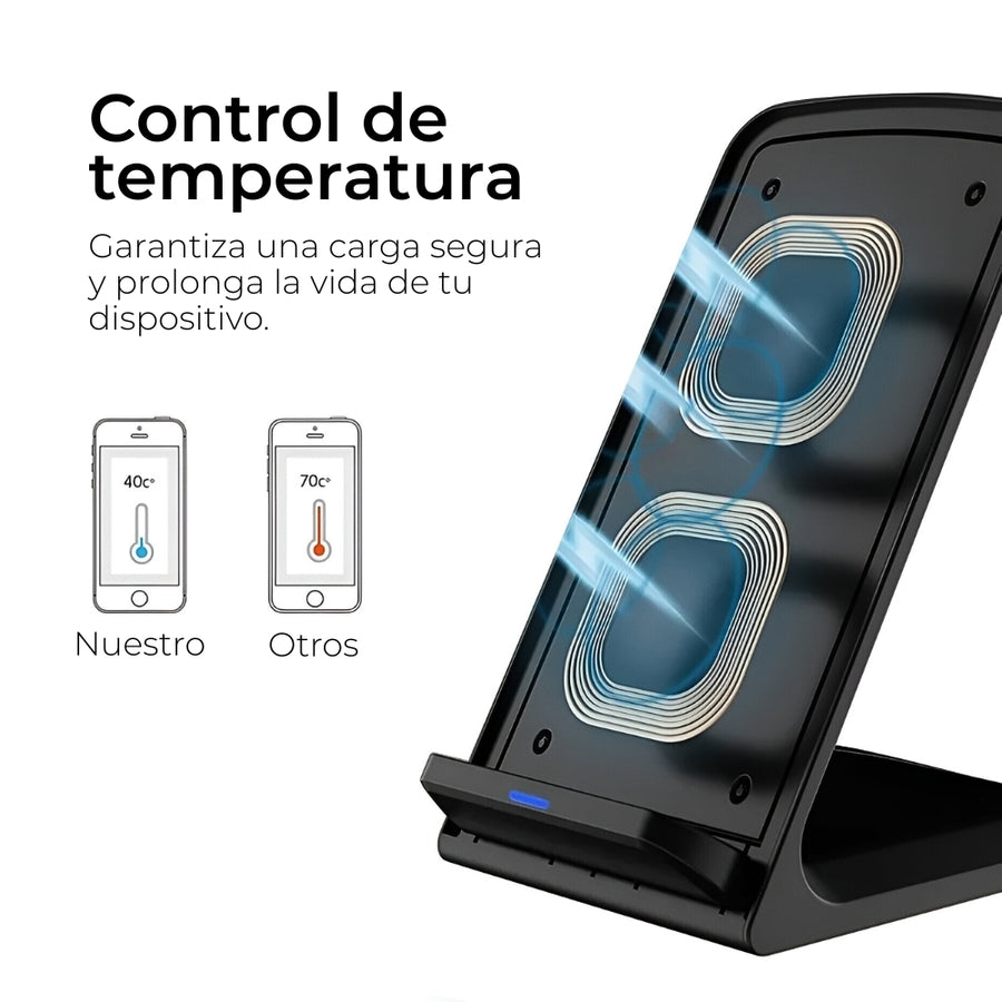 Base De Carga Inalámbrica Fast Charge 10-15w