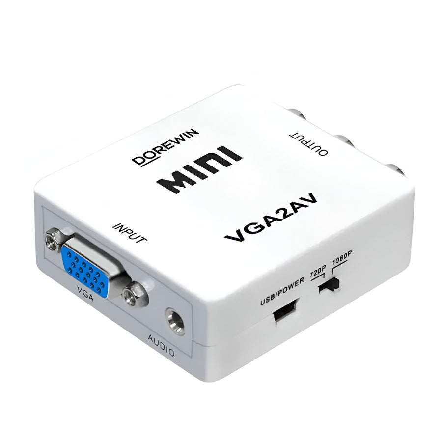 Convertidor Conversor De Video Vga (In) - Rca (Out) 1080p