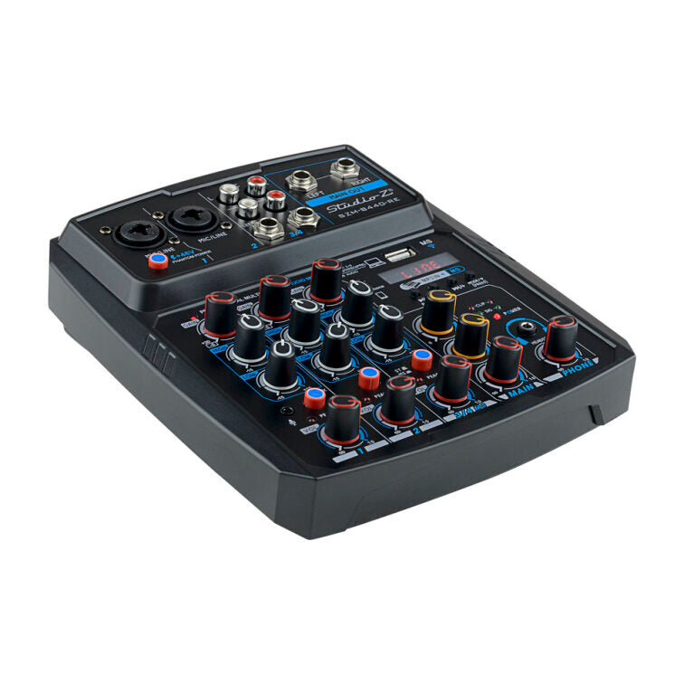 Consola Mixer Zebra Amplificada 4 Canales Usb Szm-B440 RE