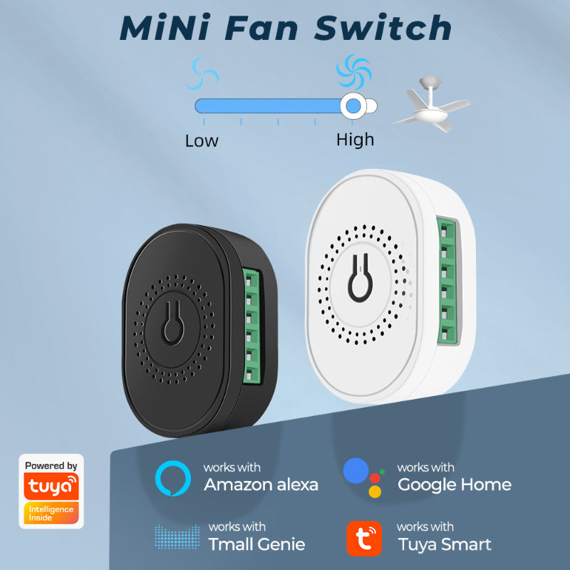 Mini Controlador Modulo Tuya Smart 2 Canales Sm-Tmw02