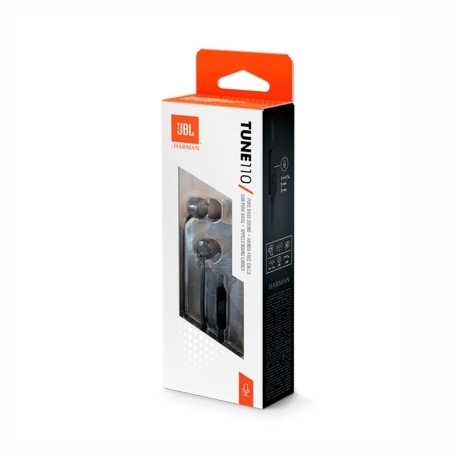 Auriculares JBL Tune T110 Negro Jack 3.5mm