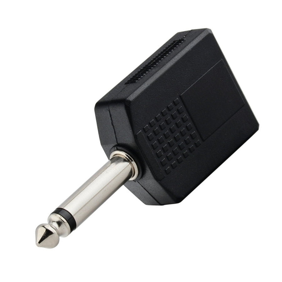 Adaptador De Audio 2 Jack 1/4 Mono - Plug 1/4 Mono