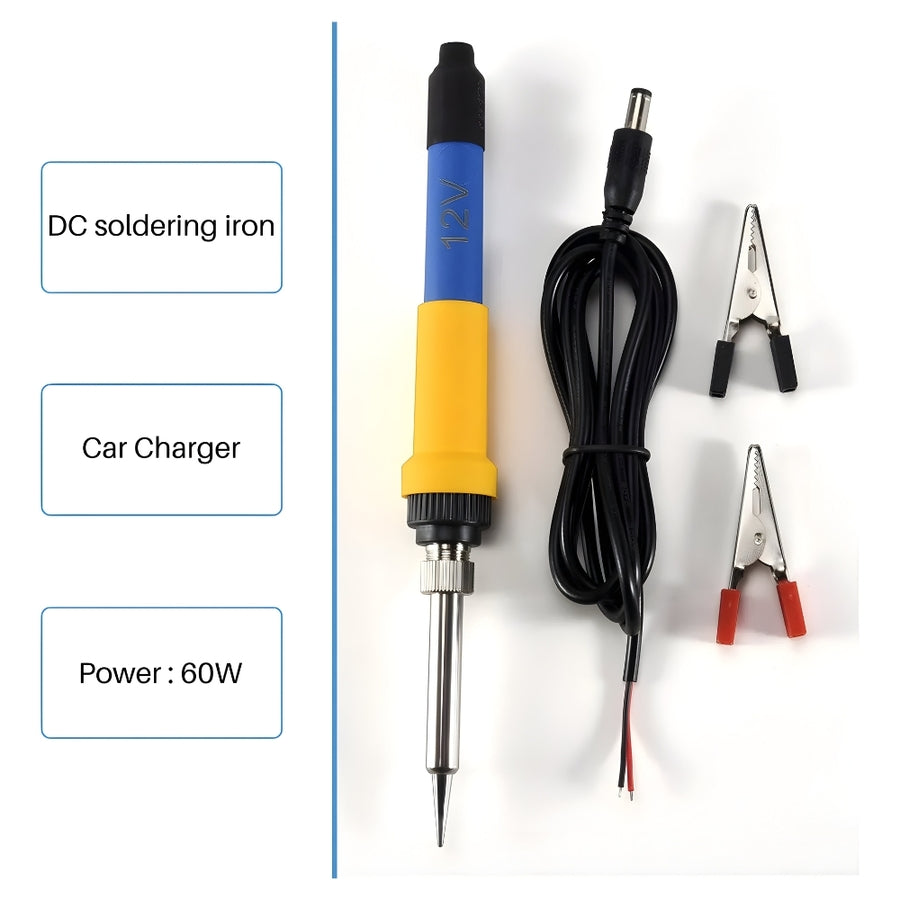 Soldador Cautin 40w Portatil 12v Con Pinzas 76D-12