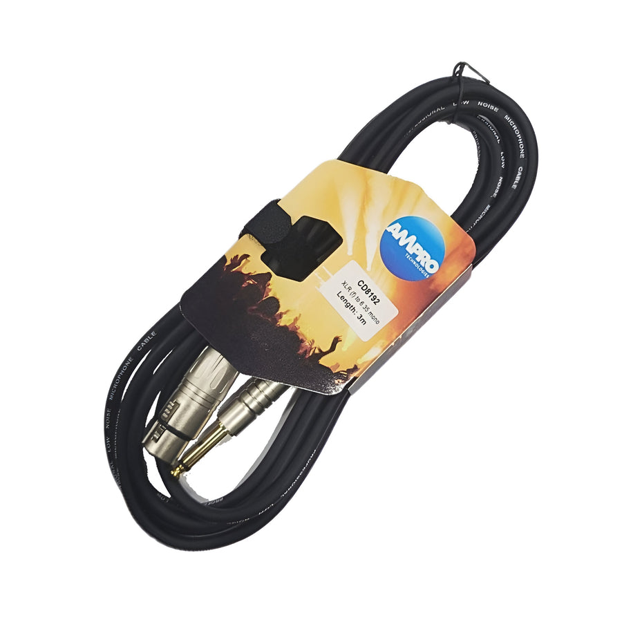 Cable De Audio Plug 1/4 - Canon Hembra 3 Metros