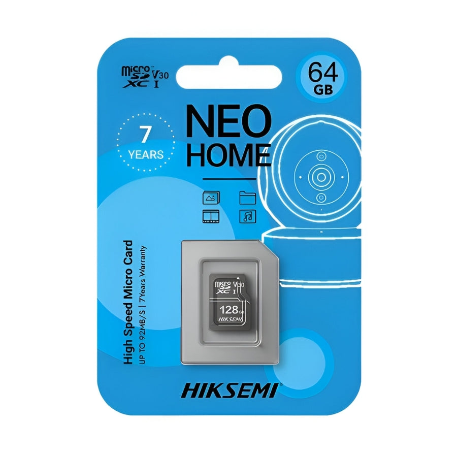 Memoria MicroSD HikSemi 64GB NeoHome 92/mbps