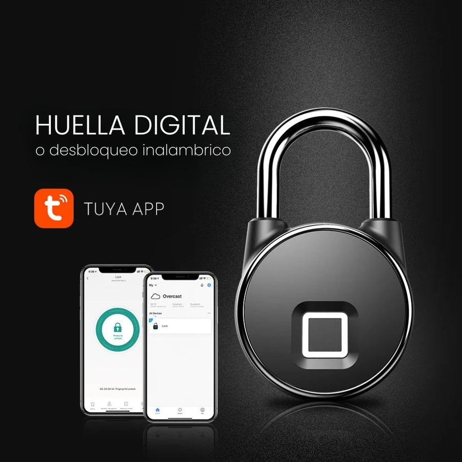 Candado Inteligente c/Huella Digital Inalambrico Lk-0086