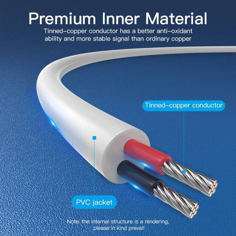 Cable De Alimentación Usb - A a DC 5.5mm 1.5 Metros