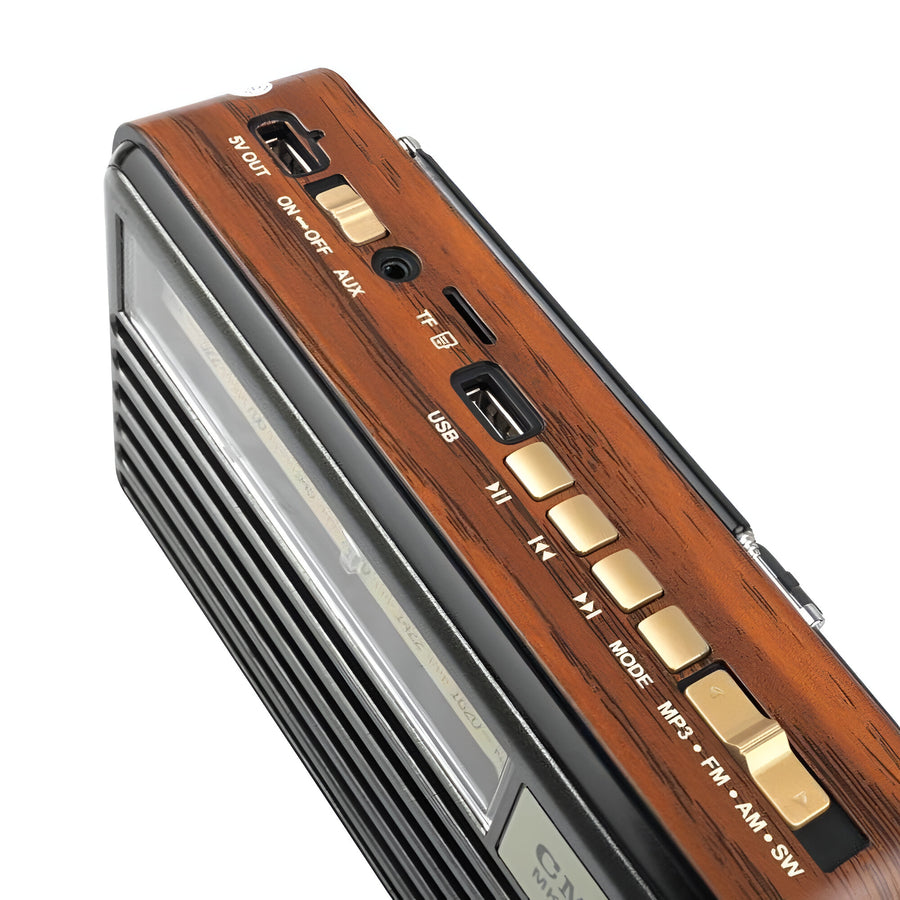 Radio Portatil Retro Am / Fm Cmik Mk-193Bt