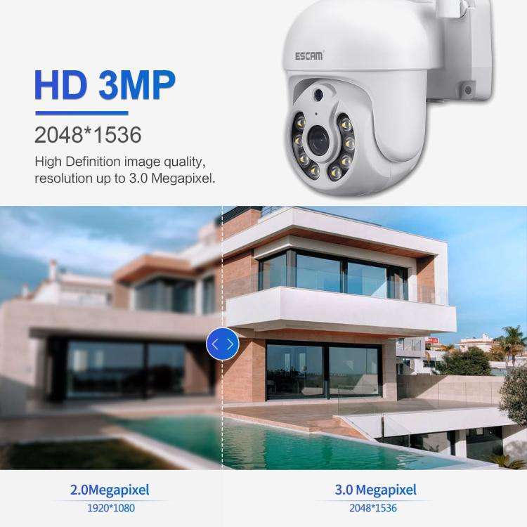 Camara De Seguridad Tuya 3Mp Exterior Wi-Fi Smc-18B