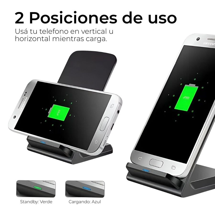 Base De Carga Inalámbrica Fast Charge 15w Alimentación Usb-C