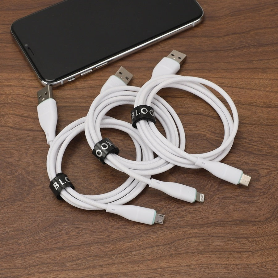 Cable De Datos Bloox Usb a Lightning 1 Metro Mallado