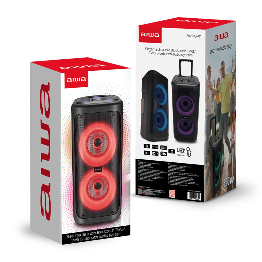 Parlante Bafle Caja Activa 600w Pmpo Aiwa Awpop-11