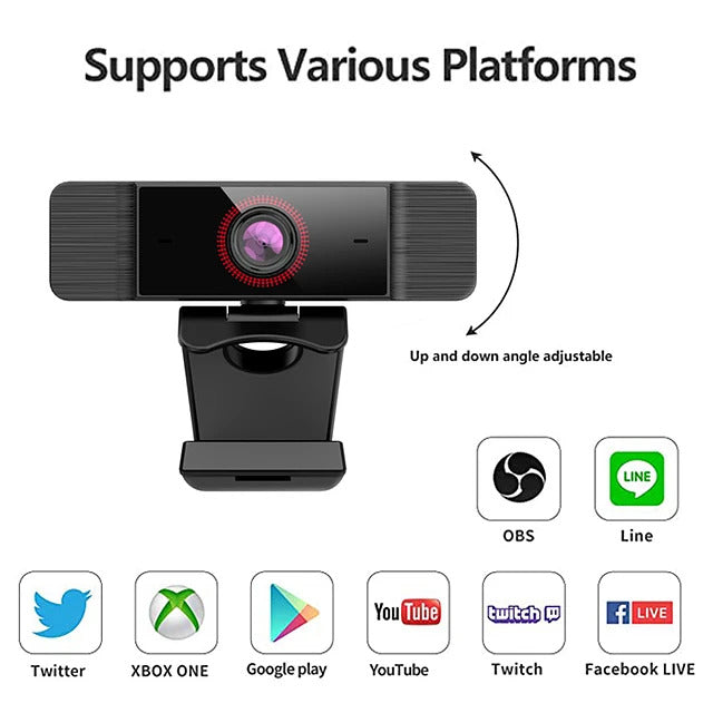 Camara Web Ledstar K2-1080 2K Usb 30Fps