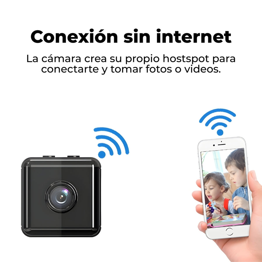 Mini Camara 1080p Espia Wi-Fi Inalambrica X6d