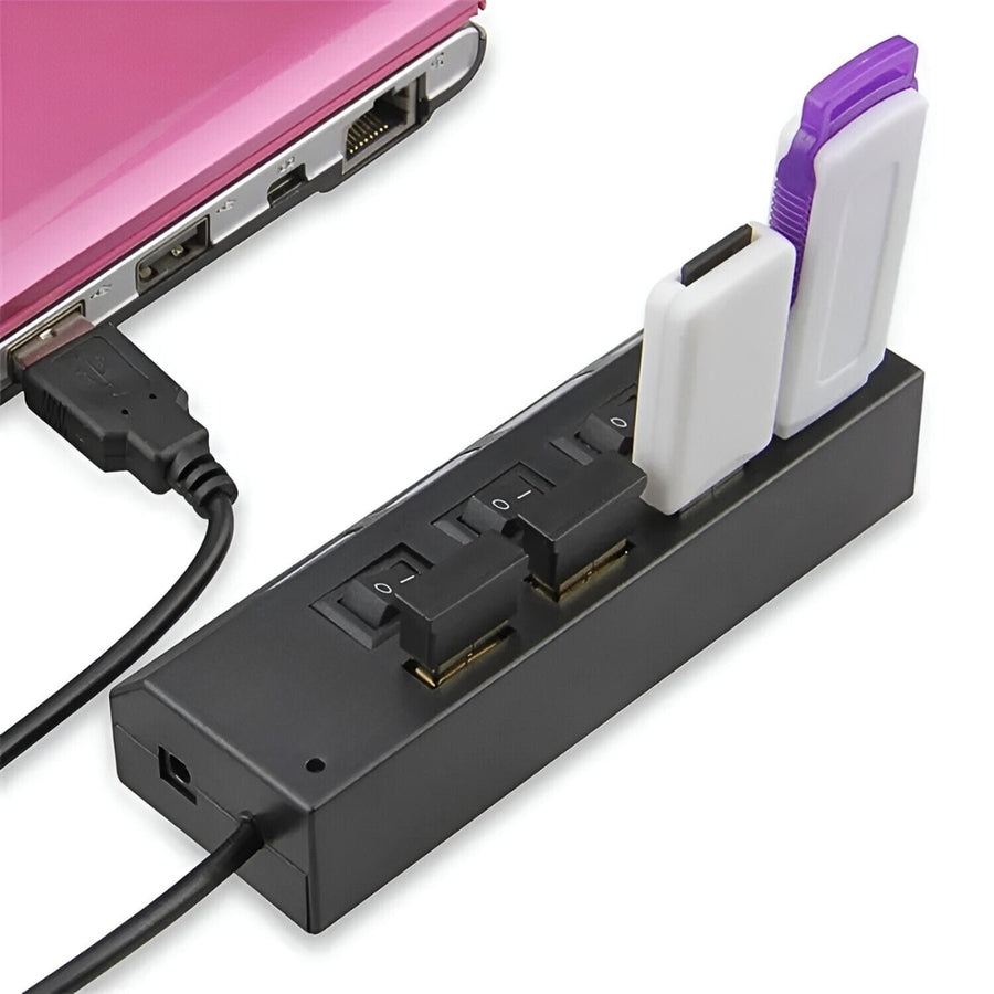 Hub Usb 4 Puertos + Switches On/Off