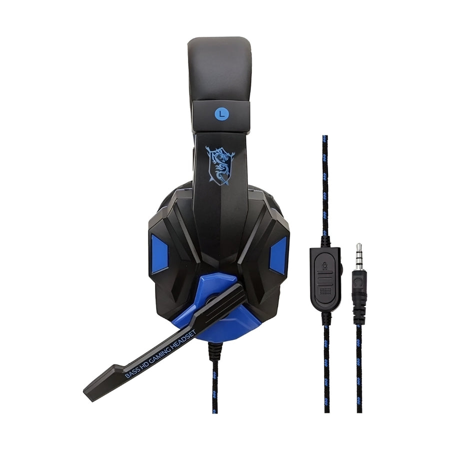Auricular Gamer c/Microfono Azul Sy-830