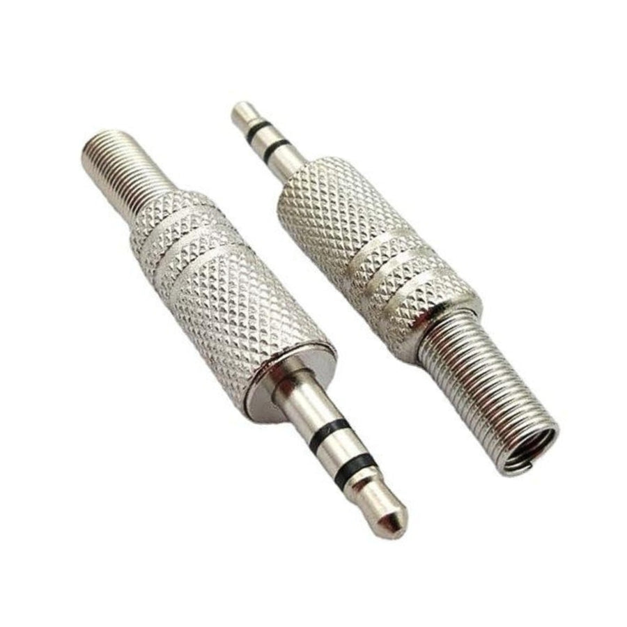 Ficha Plug 3.5mm Stereo Metalico Pack x 2 Unidades