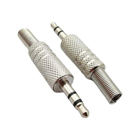 Ficha Plug 3.5mm Stereo Metalico Pack x 2 Unidades