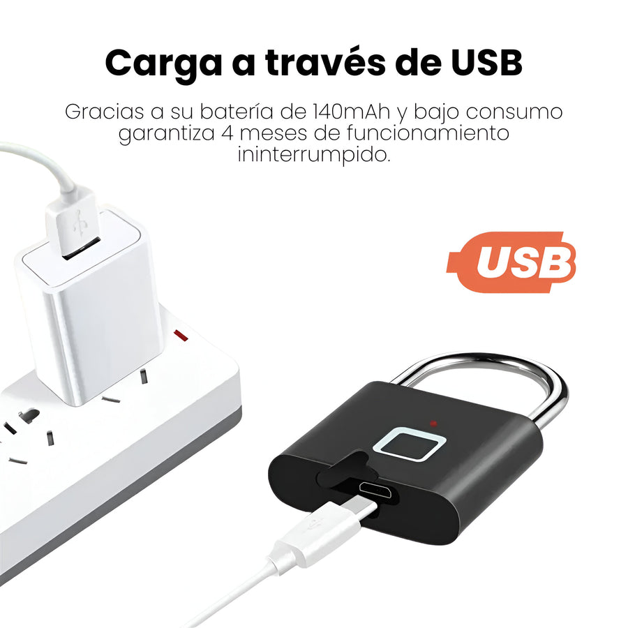 Candado Inteligente c/Huella Digital Inalambrico Lk-0088
