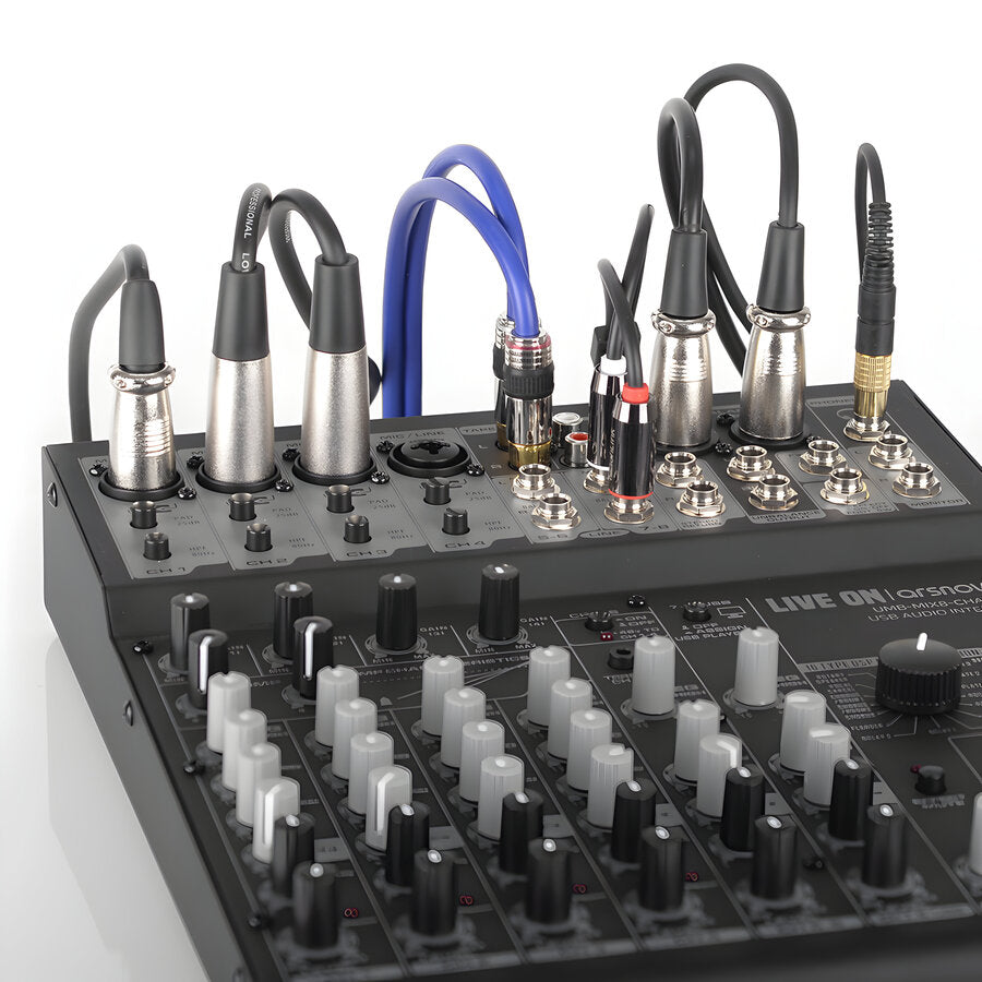 Consola Mixer 8 Canales Con Usb Aqm-D8-UI