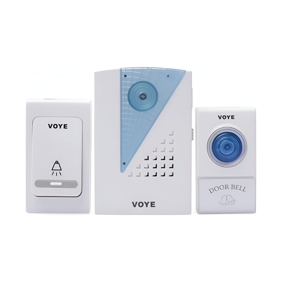 Timbre Inalambrico Voye V-001Ab Blanco c/2 Controles Remoto