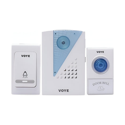 Timbre Inalambrico Voye V-001Ab Blanco c/2 Controles Remoto