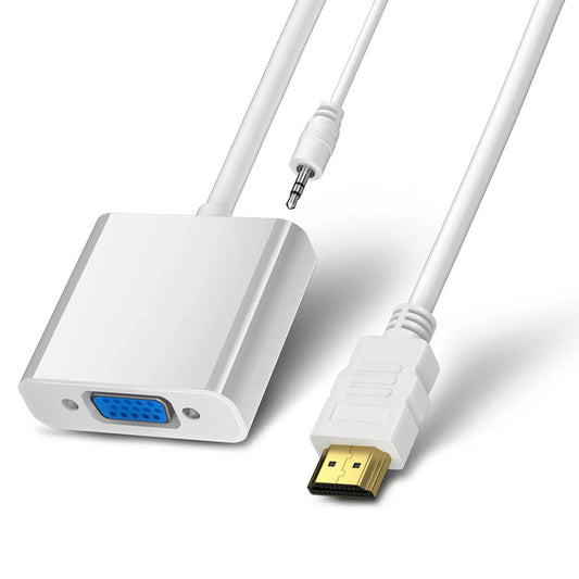 Adaptador Convertidor Conversor Hdmi - Vga Activo + Audio