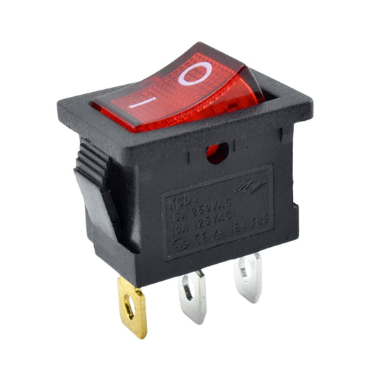 Llave Tecla Switch 2 Posiciones 3 Contactos Roja Mirs-101