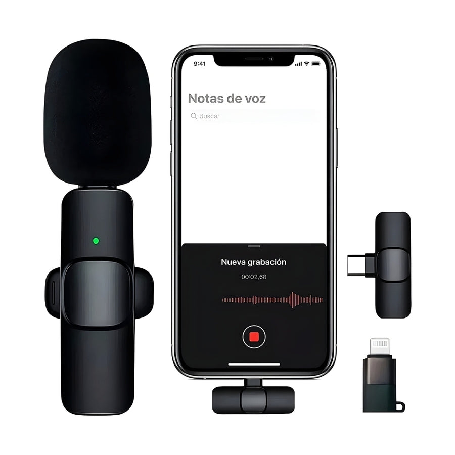 Microfono Solapero Inalambrico Usb C Para Celulares K8-C