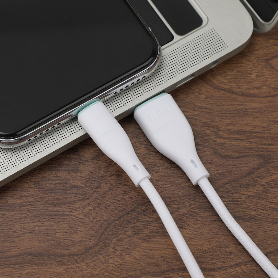 Cable De Datos Bloox Usb a Lightning 1 Metro Mallado