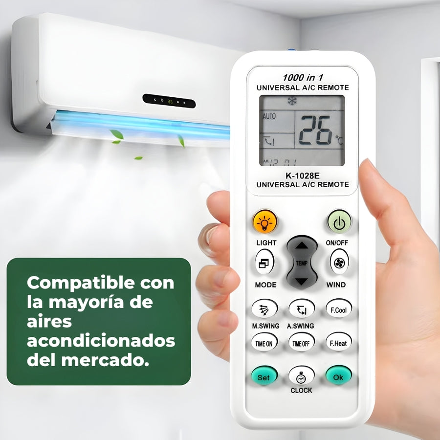 Control Remoto Universal Para Aires Acondicionados K-1028e
